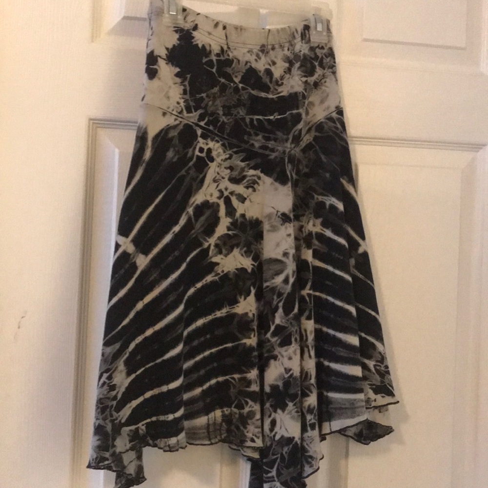 Totally unique, hand dyed, handkerchief skirt